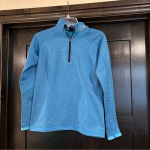 Mountain Hardwear Teal Quarter-Zip Fleece Lined Pullover